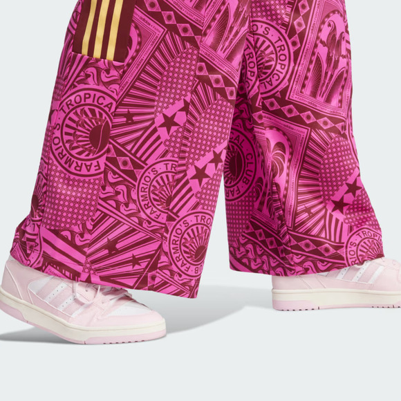 NWT Adidas x FARM RIO Wide Leg Track Pants sz Medium Flared Joggers Rare Collab - Picture 9 of 11